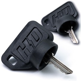 HD Switch - 2 Pack - Ignition Key with Protective Dust Shield fits Ariens Apex 48 52 60 Includes 2 Soft Grip Umbrella Keys & Free Carabiner