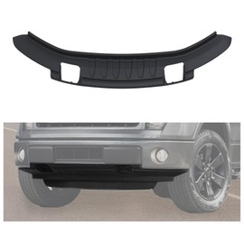 HECASA Front Bumper Lower Valance Compatible with 2009-2014 Ford F-150 4WD with Fog Light Holes Replacement for 9L3Z17626B FO1095228 3PCS Air Dam Deflector Valance Panel Textured Black