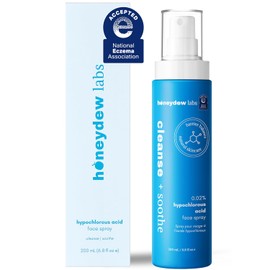 Hypochlorous Acid Spray – Dermatologist Tested HOCl Facial Cleanser for Sensitive, Acne-Prone & Irritated Skin – Soothes Redness, Eczema, Rashes & Itching – Skin Repair Spray, 6.8 oz - Honeydew Labs