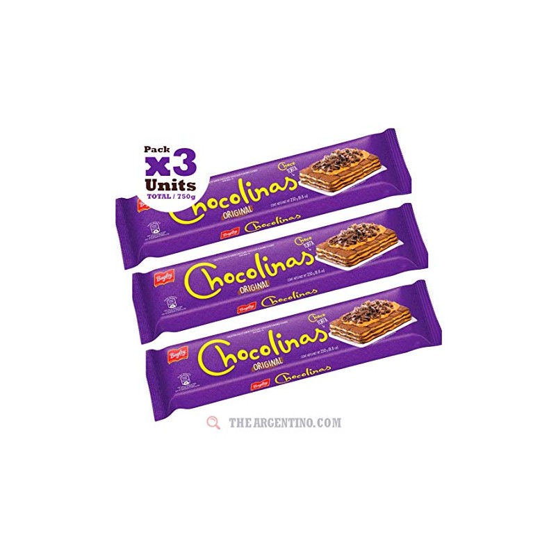 Chocolinas Chocolate Cookies 250g/8.8oz (3 pack)