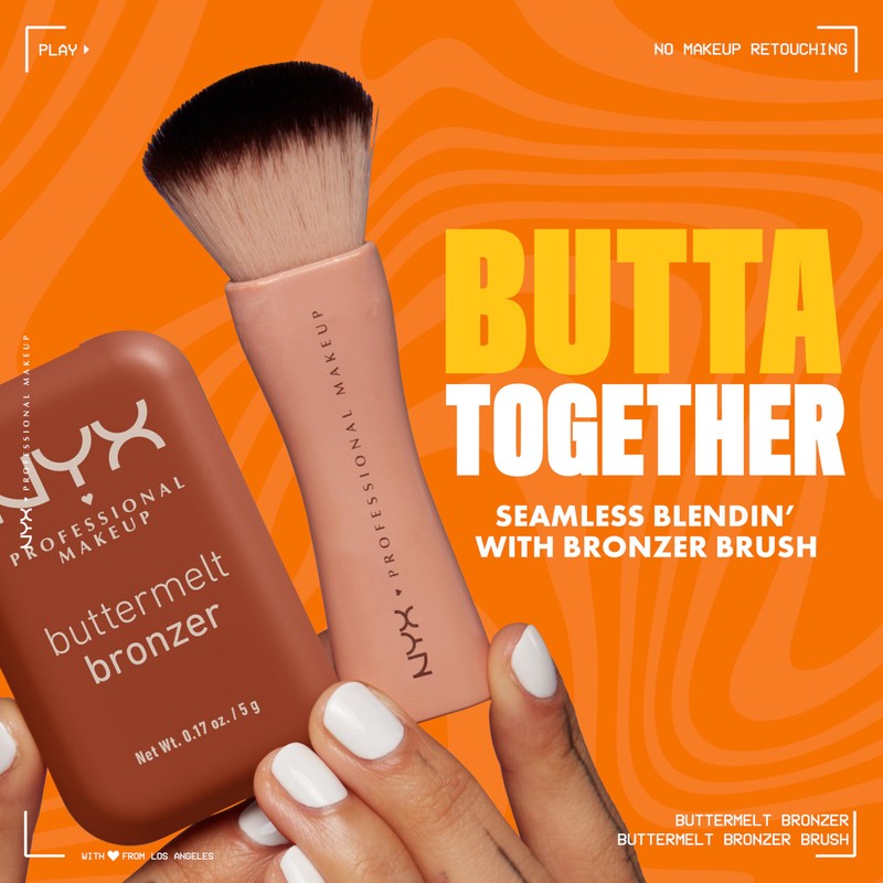 NYX Professional Makeup Buttermelt Powder Blush, Blendable: Butta Ballin