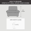 SureFit Soft Suede 1 Piece Chair Slipcover in Taupe