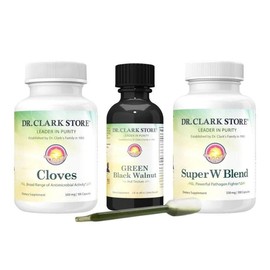 Dr. Clark's Para Cleanse - Wormwood, Cloves, GREEN Blackwalnut Hull Tincture