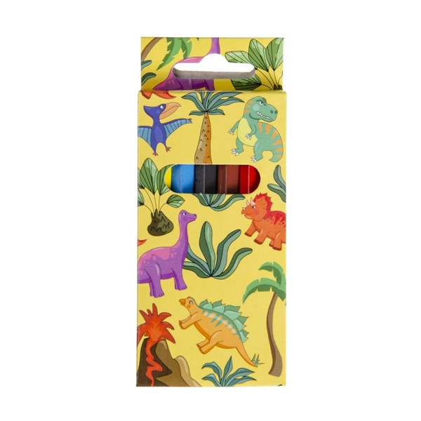 DUCKIEZ 9cm Colouring Pencils, 6 Colours. Childrens party bag filler,