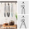 Hotec Mini Silicone Kitchen Tongs for Cooking - 7-Inch Small