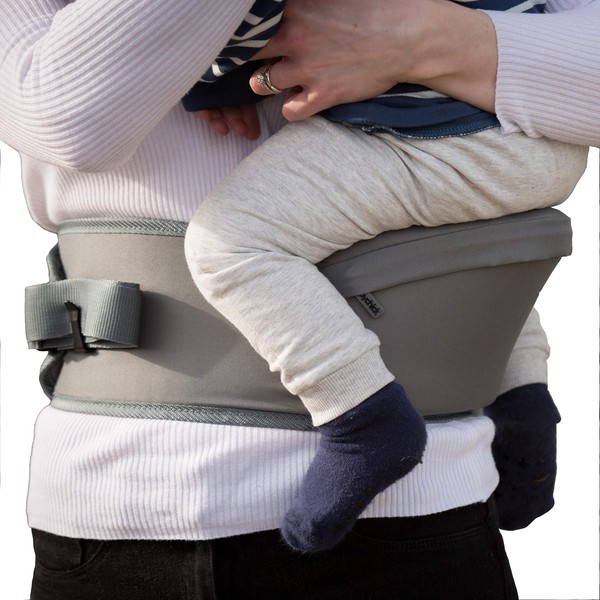 Hippychick Hipseat Baby Carrier, Lightweight Back-Saving Support Waist Stool, Adjustable