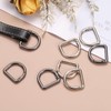 sourcing map 5pcs Metal D Ring Spring Key Hooks 0.87"