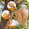 htiepf 4 Pack Hanging Paper Fake Wasp Nests for Home(Brown)