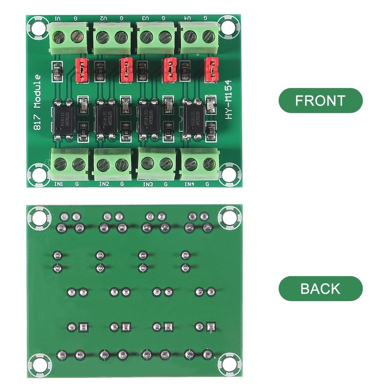 ALMOCN 4 Channel Optocoupler PC817 Insulation Board Voltage Converter Adapter