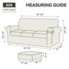 WEERRW 4 Pieces Velvet High Stretch Couch Covers for 3