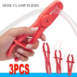3 PCS Hose Clamp Kit Line Pipe Pliers Set Flexible Pinch Off Brake Fuel Water US