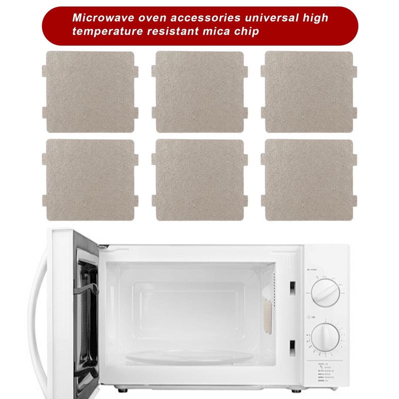 6pcs Microwave Waveguide Cover Universal Mica Sheet Microwave Oven Parts