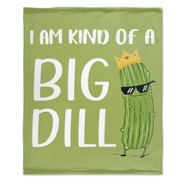 Ottoy Pickles Blanket for Couch Lightweight Plush Fuzzy Cozy Soft Blankets Quilt Decorative Throw Sofa Travel Birthday Gift 50"x40" for Kids