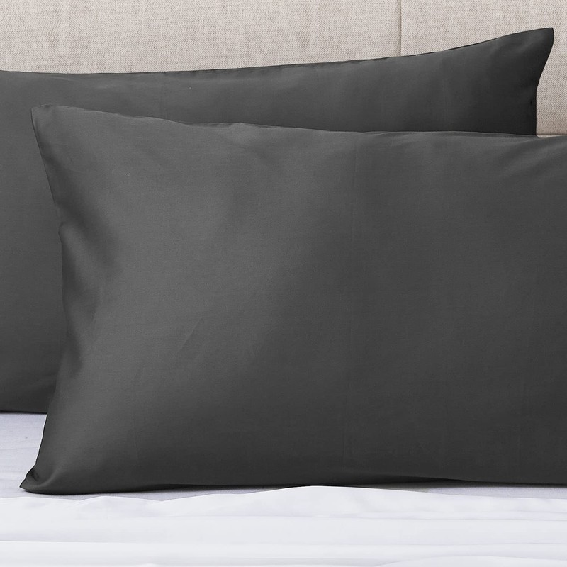 Set of 2 Luxton 100% 1000TC Cotton Pillowcases Standard Size