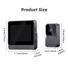 Unbranded 4.3" IPS Screen Smart Wireless WiFi Doorbell Intercom Video