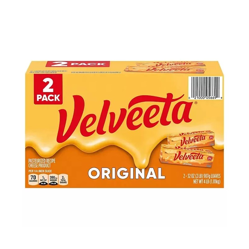 Velveeta Original Pasteurized Cheese Loaf 32 oz., 4 ct.