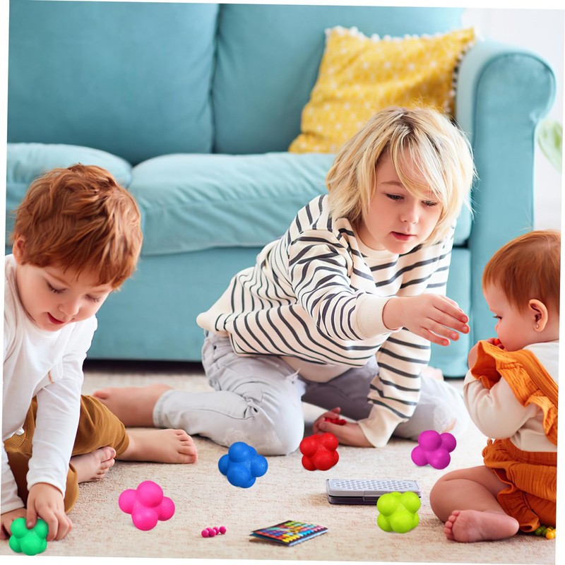 Mipcase 6 Pcs Hexagonal Reaction Balls Agility Training for Sports
