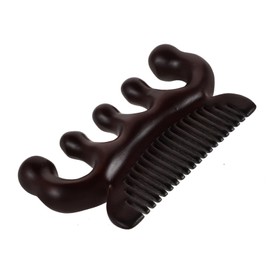 Baluue Wooden Scalp Massage Comb Natural Sandalwood Wide Tooth Comb for Scalp Care Dual Function Hair and Meridian Massage Tool for Men and Women and Relaxation