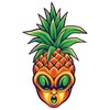 Pineapple Alien Head 5 Inch Waterproof Decal Sticker Wall Window