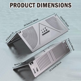 Xanadued 2 Pack Precision Flex Angle & Arc Marking Tool, Angle & Arc Marking Tool, Regla Giratoria Para Cortes MetáLico Para Soldadores, Adjustable Linear Arc Dual-Purpose Scriber, Metal Marking Tool