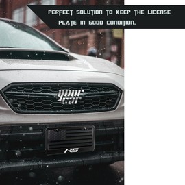 2PCS License Plate Frames Compatible with Chevy Camaro RS Cars, Universal Aluminum Alloy Car License Plate Holders with 2 Holes for RS Owners