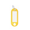 WEDO 262811805 Key Ring for Labelling, Yellow, Pack of 100,