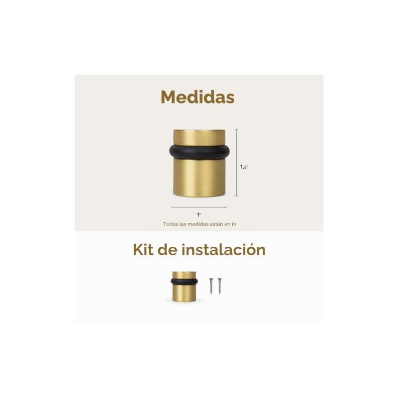 Mega Handles Tope de puerta de piso, protector de pared