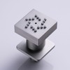 HONGTONGSOWER Brushed Nickel Brass 4PCS Shower Body Spray Jets Square