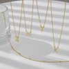 Layered Initial Gold F Necklac Set for Women, Dainty 14K
