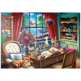 MyPuzzle Creative Refugium: A Look into the Atelier - Premium 1000 Piece Puzzle - MyPuzzle Special Collection by Puzzle Galaxy