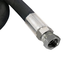 1/2" x 48" Hydraulic Hose Assembly - Female x Female NPTF Pipe Thread Fittings Crimped (2-Wire, 100R2AT)