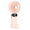 Mini Handheld Fan ABS Portable Digital Display USB Charging Foldable