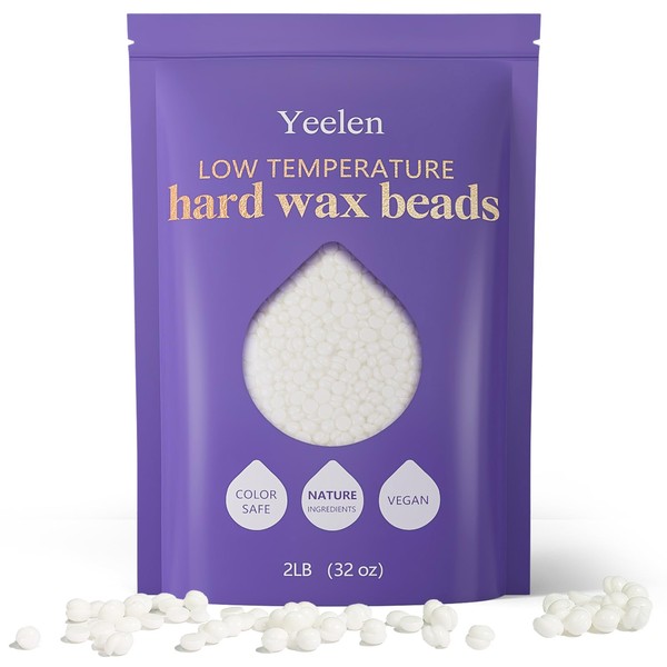 Hard Wax Beads 2LB Waxing Beads: Wax Beads for Sensitive