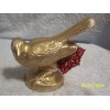 Gold Bird Decorative Figurine New No Box Made In India