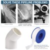 YOFASEN 6pcs 20mm 45° Elbow Plumbing Pipe Fittings Kit -