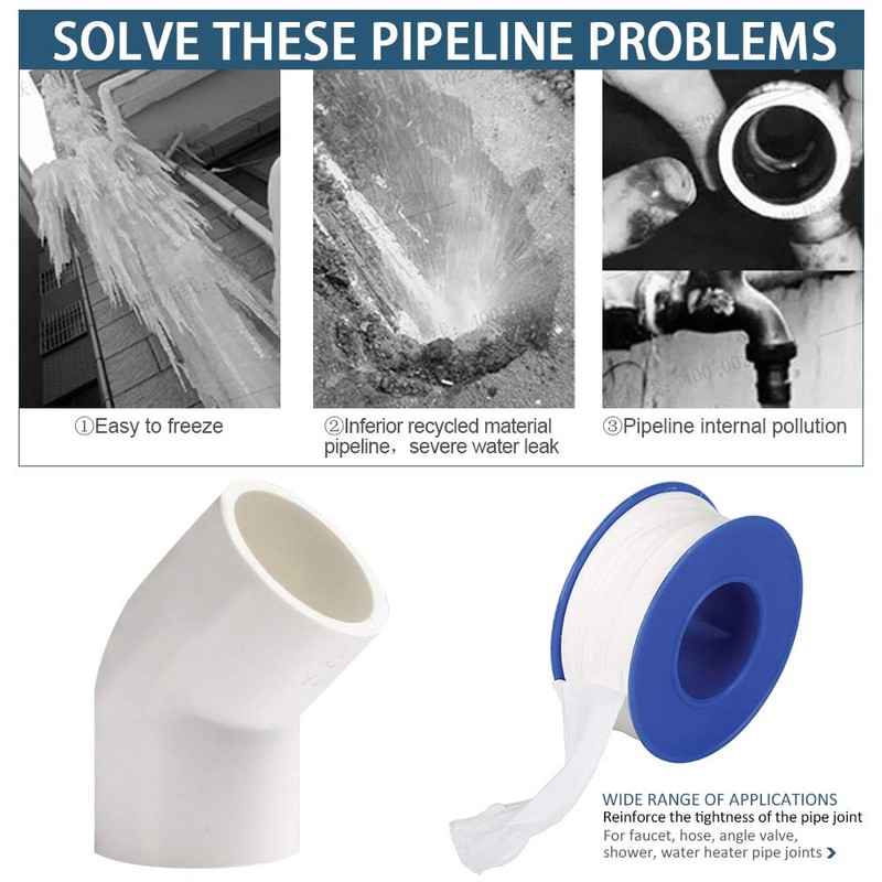 YOFASEN 6pcs 20mm 45° Elbow Plumbing Pipe Fittings Kit -