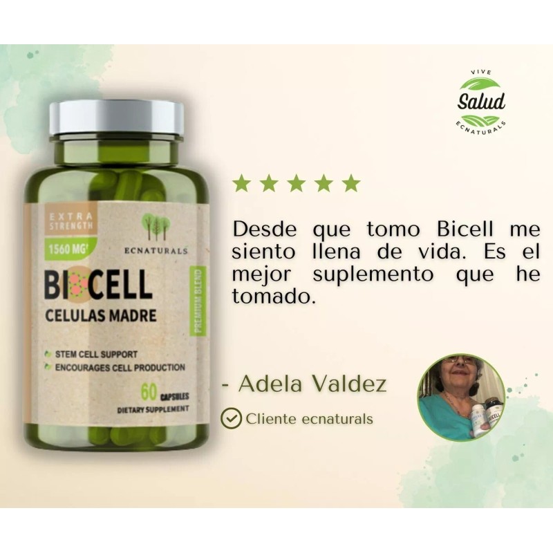 BICELL Regenerador Celular Natural AFA Celulas Madre BICELL 2 Pack