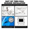 TonGass (Complete Set Universal Fit Above Ground Pool Skimmers (White)