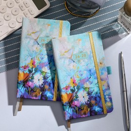 2026-2028 Pocket Planner/Calendar - 3 Year Monthly Planner 2026-2028, Jan 2026 - Dec 2028, 6.3" x 3.8", 60 Notes Pages, Inner Pocket, Pen Loop, Elastic Closure, Perfect Organizer for Purse