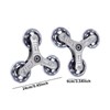 KiBcsLic 2X Triangle Caster Wheels, Folding Shopping Cart Wheels Easy