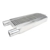 KAC Intercooler Kit, Intercooler 23"x11.25"x2.75" Silver Aluminum Alloy Universal Turbo