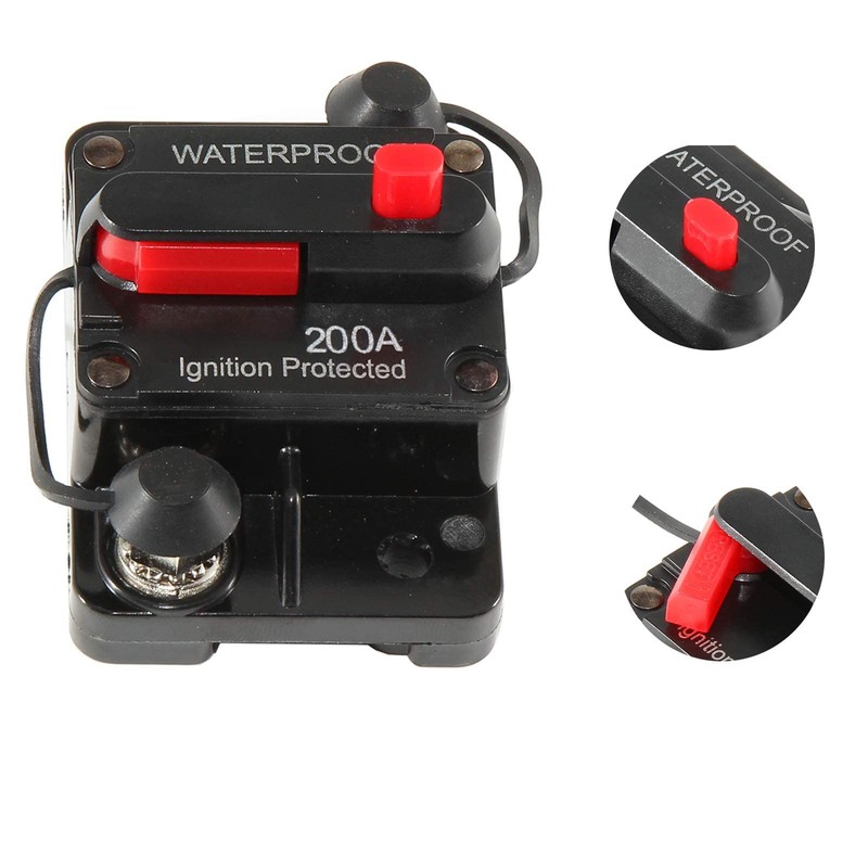 RED WOLF Circuit Breaker 200 Amp for Trolling Motor Boat