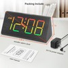 DreamSky Wooden Digital Alarm Clock for Bedroom - RGB Electric