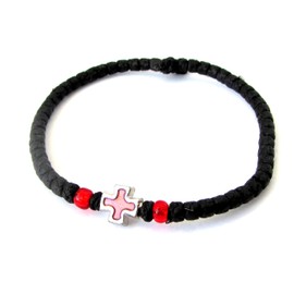 Handgefertigt Christian Orthodoxe komboskoini, Gebet Seil 33 Knoten schwarz – 5605