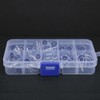 54 pcs Stainless Steel Fishing Rod Guides Tip Rings with