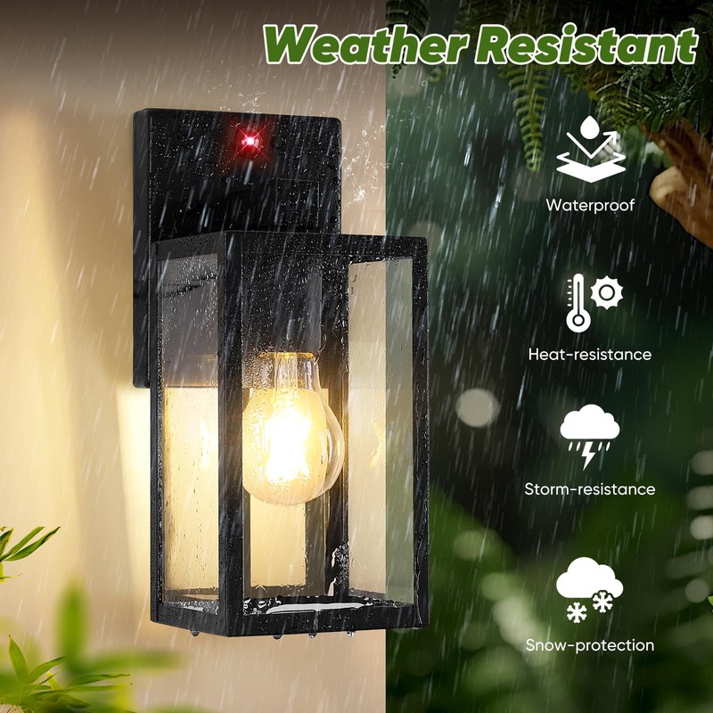 Upgraded Motion Sensor Outdoor Wall Light, 10.6” Small Dusk to