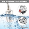 2 Pack Float Valve, 1/2" to 3/4'' Automatic Water Level
