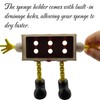 TIME&TRAVE Kitchen Cartoon Doodlebob Sponge Holder, Creative Sink Draining Sponge