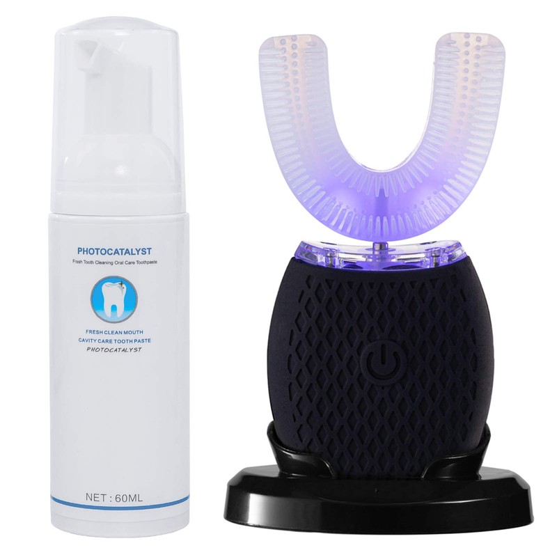 Cepillo de dientes eléctrico automático portátil con cerdas suaves lavables,