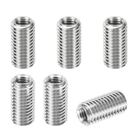 PATIKIL 6pcs M12*1.75 Male M8*1.25 Female Thread Adapter Sleeve Reducer Conversion Stainless Steel Fastener 24mm